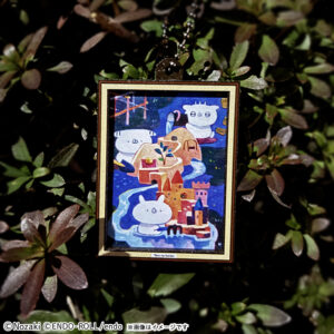 【受注販売】『夜の公園』ウッドキーホルダー(ノザキ×うさぎ帝国)【2/28まで】